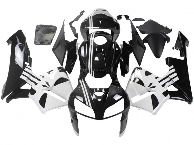 2005-2006 Honda CBR600RR Motorcycle Fairing - Black White Canada