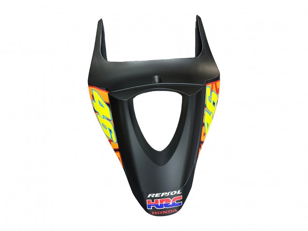 2007-2008 Honda CBR600RR Motorcycle Fairings - Matte Black Orange Red Rossi Repsol 46 Canada