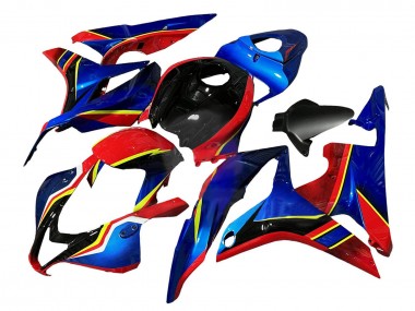 2007-2008 Honda CBR600RR Motorcycle Fairings - Blue Red Yellow Glossy Black Canada