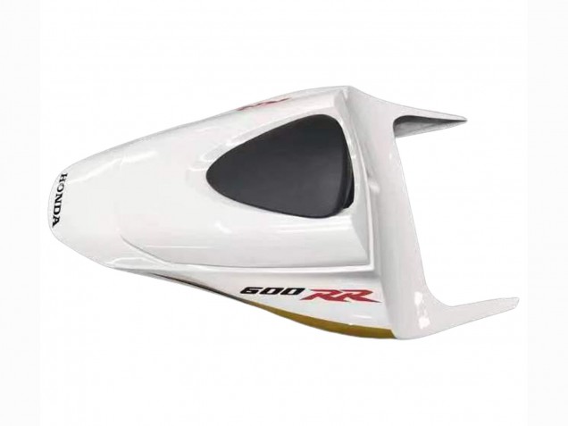 2007-2008 Honda CBR600RR Motorcycle Fairing - White Gold Glossy Black Playboy Canada