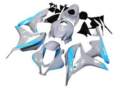 2007-2008 Honda CBR600RR Motorcycle Fairings - Glossy Grey Light Blue Canada