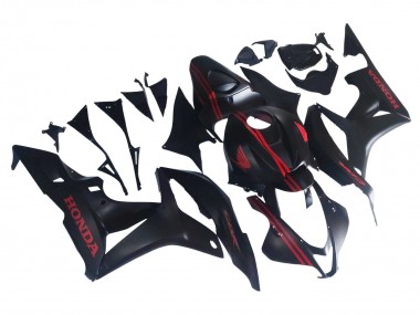 2007-2008 Honda CBR600RR Motorcycle Fairings - Matte Black Red Canada