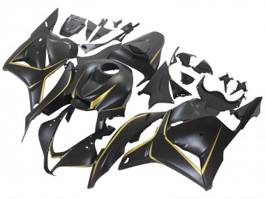 2009-2012 Honda CBR600RR Motorcycle Fairings - Matte Black Gold Canada