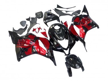 2009-2012 Honda CBR600RR Motorcycle Fairings - Red Glossy Black Canada