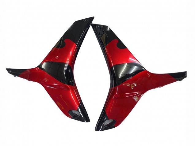 2009-2012 Honda CBR600RR Motorcycle Fairings - Red Glossy Black Canada