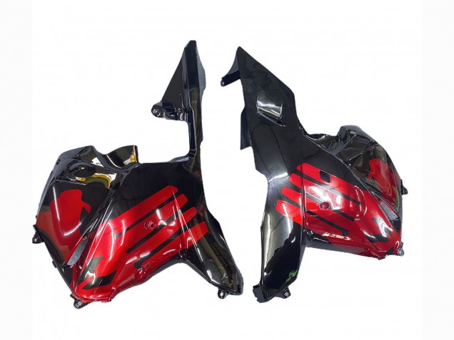 2009-2012 Honda CBR600RR Motorcycle Fairings - Red Glossy Black Canada