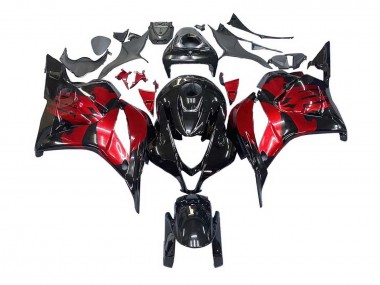 2009-2012 Honda CBR600RR Motorcycle Fairings - Red Glossy Black Canada