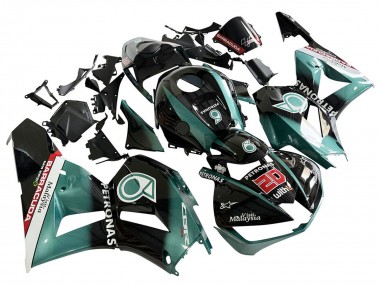 2013-2023 Honda CBR600RR Motorcycle Fairing - Teal Blue Glossy Black Petronas 20 Canada
