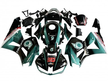 2013-2023 Honda CBR600RR Motorcycle Fairing - Teal Blue Glossy Black Petronas 20 Canada