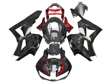 2013-2023 Honda CBR600RR Motorcycle Fairings - Glossy Black Red Canada
