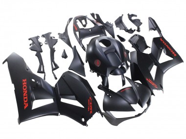 2013-2023 Honda CBR600RR Motorcycle Fairings - Matte Black Red Decals Canada