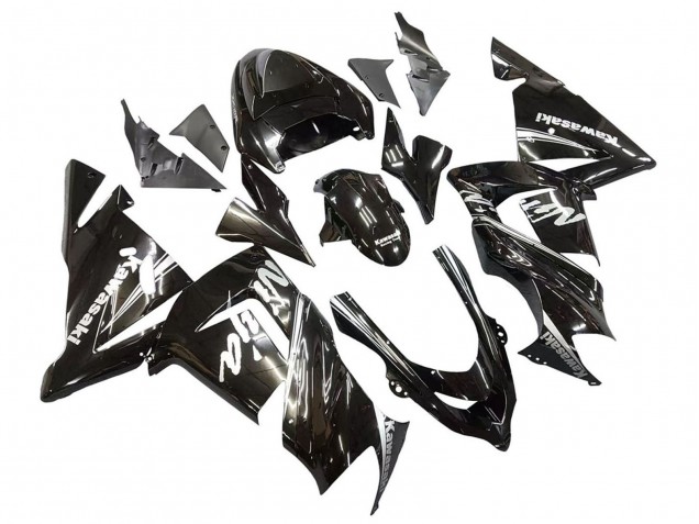 2004-2005 Kawasaki ZX10R Motorcycle Fairings - Glossy Black Ninja Canada