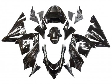 2004-2005 Kawasaki ZX10R Motorcycle Fairings - Glossy Black Ninja Canada
