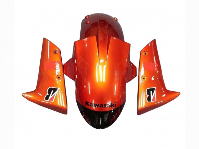 2004-2005 Kawasaki ZX10R Motorcycle Fairings - Burnt Orange Black Monster Elf Canada