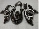 2006-2007 Kawasaki ZX10R Motorcycle Fairings - Glossy Black White Circle Canada