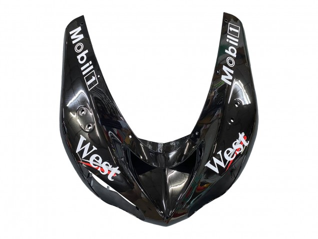 2006-2007 Kawasaki ZX10R Motorcycle Fairings - Glossy Black White West Canada