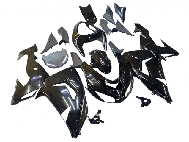 2006-2007 Kawasaki ZX10R Motorcycle Fairings - Glossy Black Canada
