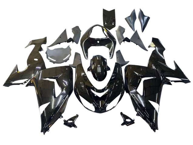 2006-2007 Kawasaki ZX10R Motorcycle Fairings - Glossy Black Canada
