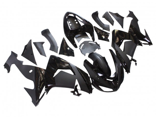 2006-2007 Kawasaki ZX10R Motorcycle Fairings - Matte Black Glossy Black Canada