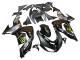 2006-2007 Kawasaki ZX10R Motorcycle Fairings - Grey Yellow Glossy Black Monster Elf Canada