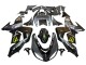 2006-2007 Kawasaki ZX10R Motorcycle Fairings - Grey Yellow Glossy Black Monster Elf Canada