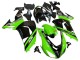2006-2007 Kawasaki ZX10R Motorcycle Fairings - Green Black Elf Touch4 3M Canada