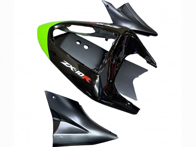 2006-2007 Kawasaki ZX10R Motorcycle Fairings - Green Black Elf Touch4 3M Canada