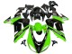 2006-2007 Kawasaki ZX10R Motorcycle Fairings - Green Black Elf Touch4 3M Canada