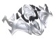 2006-2007 Kawasaki ZX10R Motorcycle Fairings - Silver Black Ninja Canada