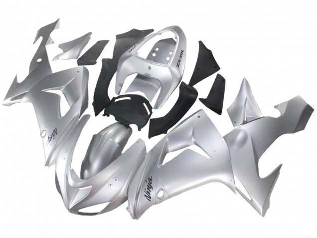 2006-2007 Kawasaki ZX10R Motorcycle Fairings - Silver Black Ninja Canada
