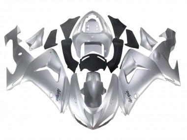2006-2007 Kawasaki ZX10R Motorcycle Fairings - Silver Black Ninja Canada