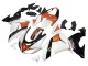 2006-2007 Kawasaki ZX10R Motorcycle Fairings - White Orange Black Canada