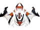 2006-2007 Kawasaki ZX10R Motorcycle Fairings - White Orange Black Canada