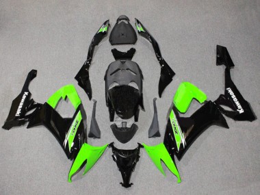 2008-2010 Kawasaki ZX10R Motorcycle Fairings - Green Glossy Black Canada