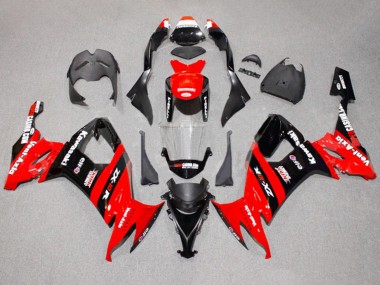 2008-2010 Kawasaki ZX10R Motorcycle Fairings - Red Black Kick Elf Canada