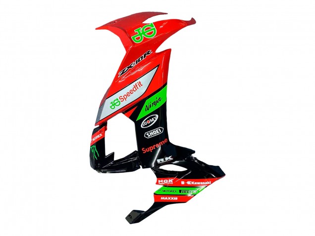 2008-2010 Kawasaki ZX10R Motorcycle Fairings - Red Green Black Canada