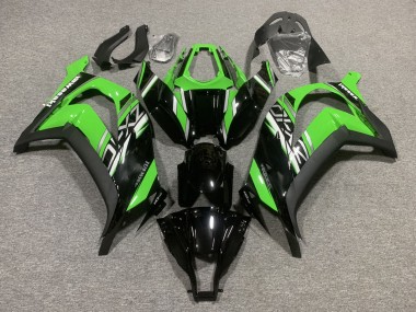 2011-2015 Kawasaki ZX10R Motorcycle Fairings - Green Glossy Black Matte Black Canada