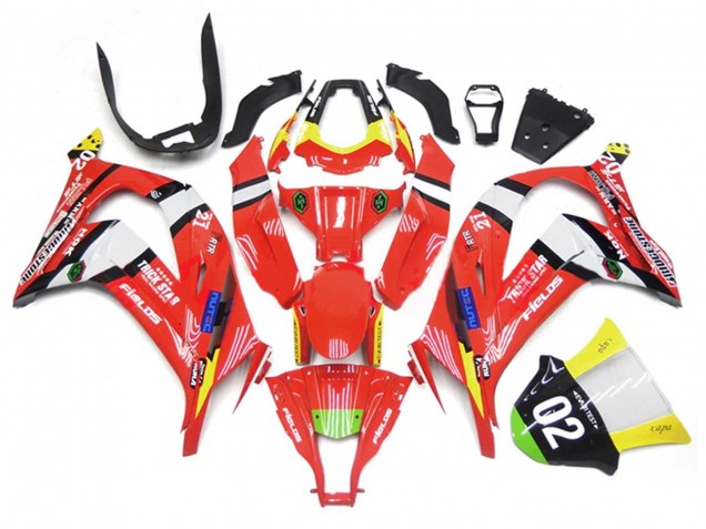 2011-2015 Kawasaki ZX10R Motorcycle Fairings - Red Yellow White Black Green Blue Trick Star 02 Canada