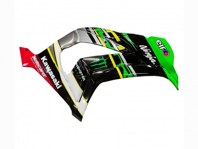 2016-2020 Kawasaki ZX10R Motorcycle Fairings - Green Yellow Red Black Elf Monster Canada