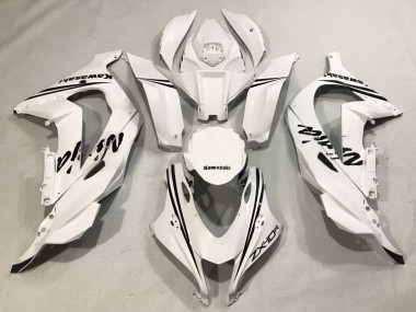2016-2020 Kawasaki ZX10R Motorcycle Fairings - White Black Canada