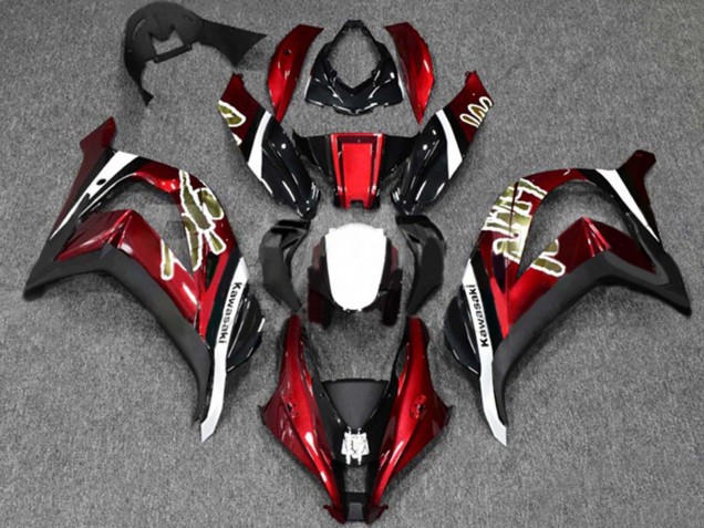 2016-2020 Kawasaki ZX10R Motorcycle Fairings - Red Glossy Black White Canada