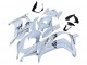 2016-2020 Kawasaki ZX10R Motorcycle Fairings - White Gold Black Canada