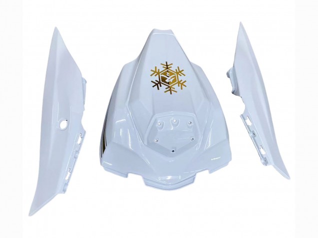 2016-2020 Kawasaki ZX10R Motorcycle Fairings - White Gold Black Canada