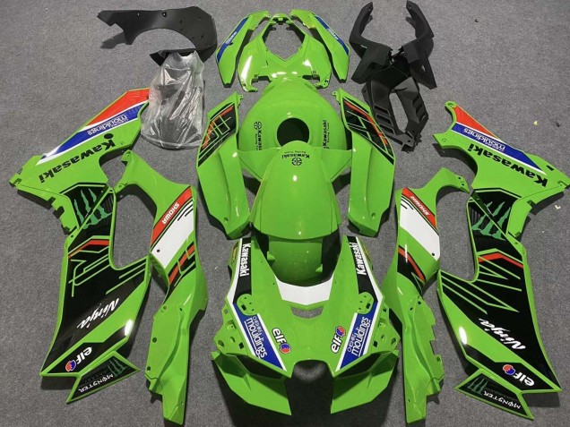 2021-2025 Kawasaki ZX10R Motorcycle Fairings - Green White Blue Black Red Showr Elf Mouldings Monster Canada