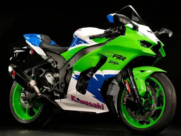 2021-2025 Kawasaki ZX10R Motorcycle Fairings - White Green Blue Black Canada