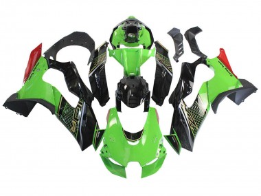 2021-2025 Kawasaki ZX10R Motorcycle Fairing - Green Black Red Honeycomb Canada