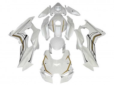 2021-2025 Kawasaki ZX10R Motorcycle Fairings - White Gold Canada