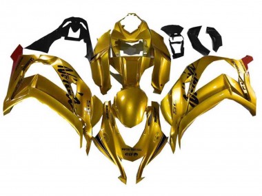 2021-2025 Kawasaki ZX10R Motorcycle Fairings - Gold Black Canada