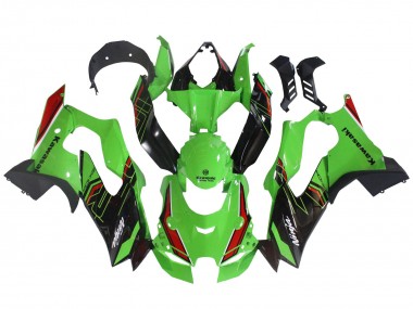 2021-2025 Kawasaki ZX10R Motorcycle Fairings - Green Black Red Canada