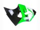 1998-1999 Kawasaki ZX6R Motorcycle Fairings - Green White Glossy Black Canada